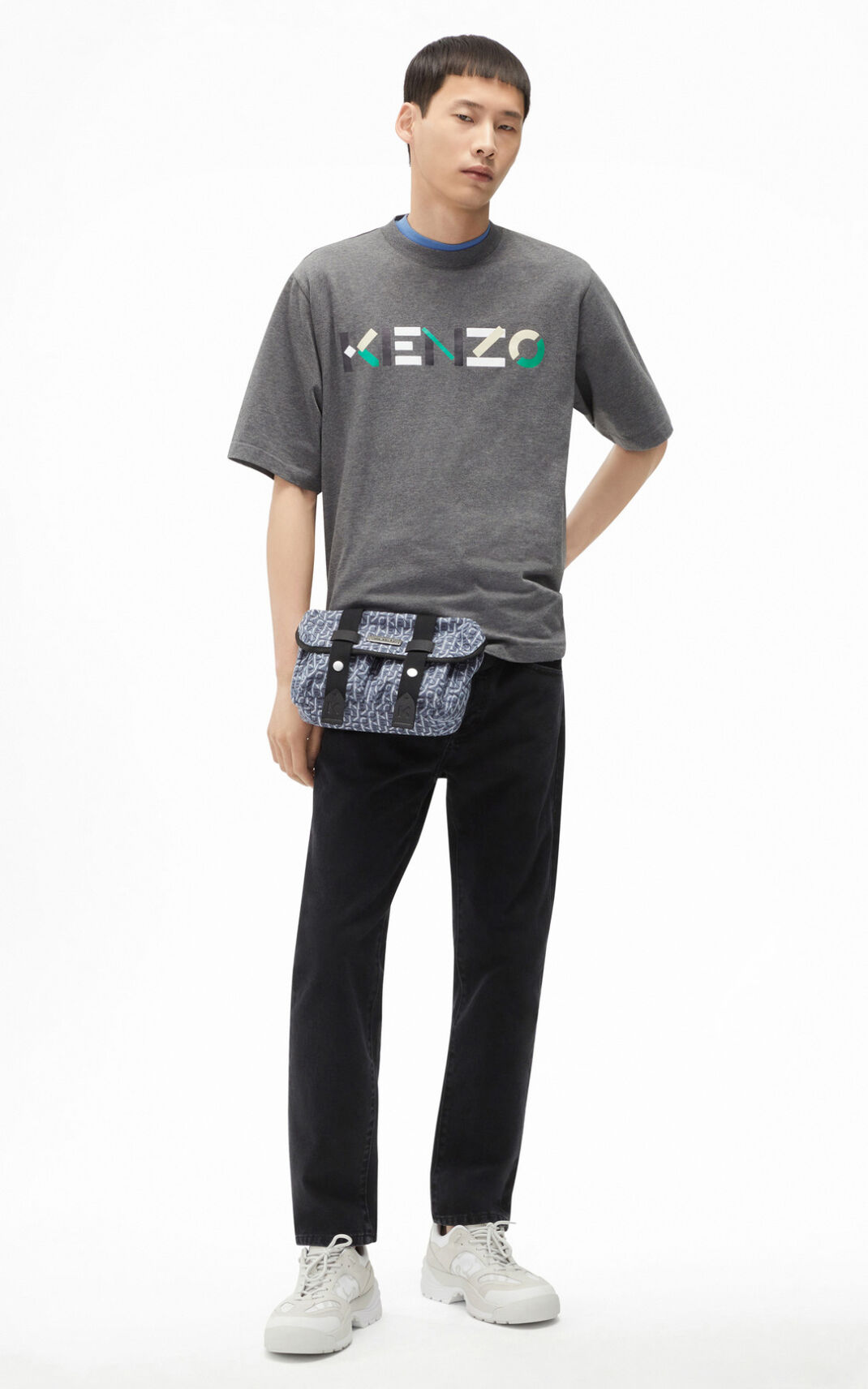 Kenzo Multicoloured oversize Logo T Shirt Herr | 38124-GOKX